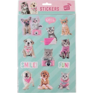 PT-4673 3D Studio Pets Sticker - Pembe