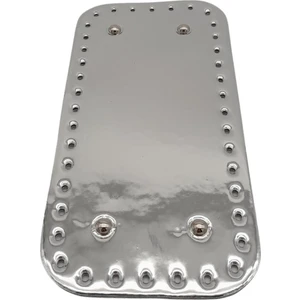 Angel Çanta Aksesuar Parlak Rugan Deri 25X12 cm Dikdörtgen Çanta Tabanı Gri Renk Gümüş Metalli