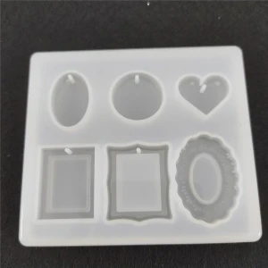 Siliko World Epoksi Kalıbı Kolye Modelleri Yüksek Kalite Esnek Silikon 5 Farklı Şekil