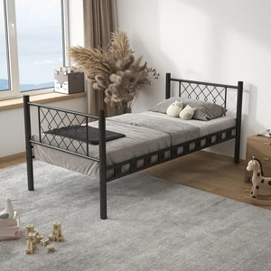 Metis Tek Kişilik Metal Karyola 90x200 Siyah