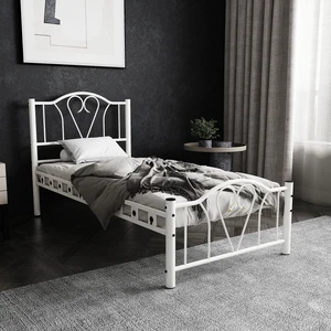 Orkide Tek Kişilik Ferforje Metal Karyola 120x200 Beyaz