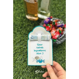 Bayram Tebrik Kartı 10 Adet Ramazan Bayramı Hediye Kartı Tebrik Kartı Kurban Bayramı Ramazan Bayramı