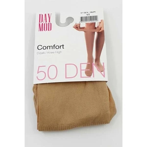 & Daymod Comfort 50 Den Sıkmayan Lastik Ten Rengi Orta Kalın 3 Çift Diz Altı Çorap