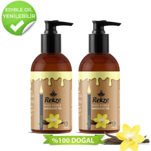 Vanilya Aromalı Masaj Yağı - 2'li Paket - Doğal Rahatlatıcı Formül - 120 ml