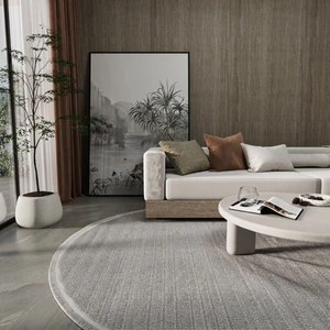 Cool Halı Newyork 3103 Gri Yumuşak Tuşe Halı Kilim Salon Koridor Kesme Yolluk Yuvarlak Dokuma Makine Halısı