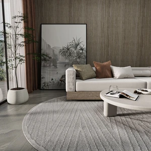 Cool Halı Newyork 3107 Gri Yumuşak Tuşe Halı Kilim Salon Koridor Kesme Yolluk Yuvarlak Dokuma Makine Halısı