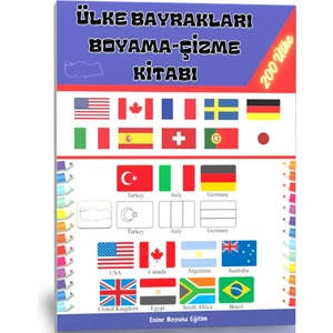 Ülke Bayrakları Boyama - Çizme Kitabı