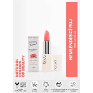 Bade Natural Nemlendirici Ruj Pink Coral 02 %100 Doğal