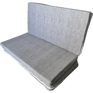 Çift Kişilik Sünger Yatak Katlanır Minder Yatak 120X195X8 Cm-Gri-Katlanır Yer Yatağı