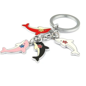 new life promosyon nl Renkli Yunus Balığı Tasarımlı Anahtarlık ''newlifepromosyon'' MDL548