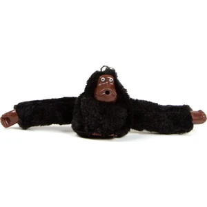 Unisex Siyah Maymun Peluş Oyuncak Çanta Ve Cüzdan Aksesuarı Anahtarlık tul243