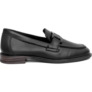 D24YA-3235 Kadın Deri Loafer Ayakkabı