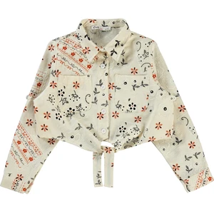 Civil Girls Kız Çocuk Gömlek 10-13 Yaş Kahve