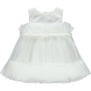 Civil Baby Kız Bebek Elbise 6-18 Ay Ekru