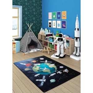 Outer Space 133 x 190 Lacivert Bukle Çocuk Halısı