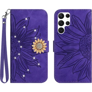 SZY Market Samsung Galaxy S24 Ultra Flip Cüzdan Kredi Kartı Kartı Tutucu Pu (Yurt Dışından)