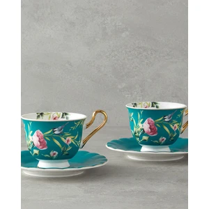 English Home Vanilla New Bone China 4 Parça 2 Kişilik Çay Fincanı Takımı Turkuaz