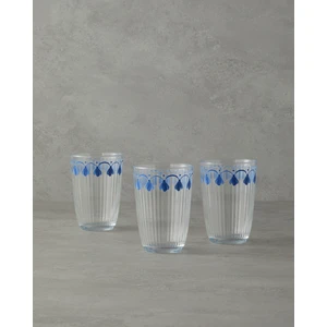 English Home Carnival Drip Cam 3'lü Bardak 395 ml Mavi