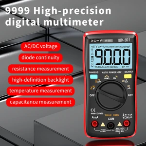 Zoyı ZT-111, Multimeter T-Rms 9999 Multimeter Tester, Ac Dc Current, Voltage Up To 10A,1000V Amp Meter, Voltage Tester, Voltmeter (Yurt Dışından)