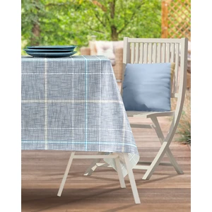 Madame Coco Boise Pvc Masa Örtüsü - Lacivert - 140X140 cm