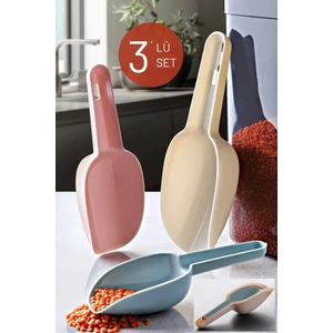3 Boy Baharat Bakliyat Erzak Un Çay Şeker ve Jumbo Boy Deterjan Küreği