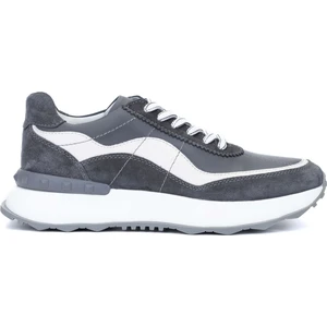 Tamer Tanca Erkek Hakiki Deri Gri Sneakers & Spor Ayakkabı 381 19154 Erk Ayk Y24 Grı