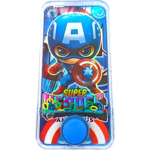 Captain America ile Eğlenceli Vakitler: Kaptan Amerika Figürlü Suda Halka Geçirme Oyunu! 14X7CM.