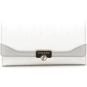 Silver Polo Beyaz-A.gri SP979 Kadın Cüzdan Kartlık
