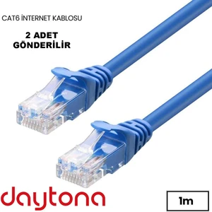 Cat6 Gigabit Internet Ethernet 10GBPS RJ45 Lan Kablosu A4937 2 ADET