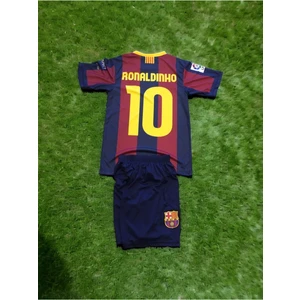 Bite Nose Efsane Barcelona Ronaldinho Çocuk Halı Saha Forması