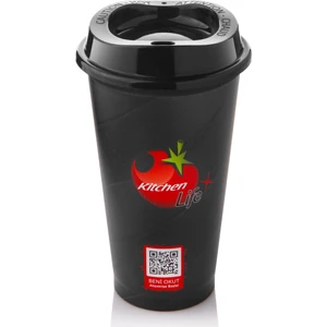 Kitchen Life Motivasyon Akıtmaz Kapaklı Termos Mug Çay Kahve Bardağı 470 ml