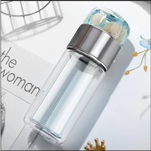 FastDeal Store Yeni Çift Katmanlı Çay Su Ayırma Cam Filtre Çay Bardağı Ofis Şeffaf Su Bardağı Taşınabilir Bardak Yüksek Sıcaklık Dayanımı (Yurt Dışından)