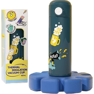 Çocuk 316 Paslanmaz Çelik Termos Bardak/yaratıcı Karikatür Taşınabilir Öğrenci Su Bardağı/iş Eğlence Termos Bardak, DL064 (Yurt Dışından)
