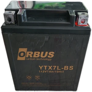 Akü 12V 7AH AMPERYTX7L-BS Motorsiklet Aküsü