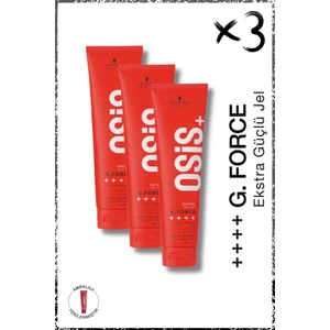 Schwarzkopf Osis G.force Ekstra Güçlü Jel Saç Jölesi 150ML x 3 Adet | Kalıcı Tutuş Krem Parlaklık Jeli