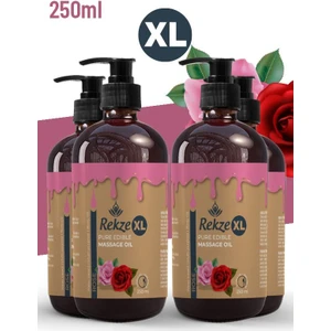 "gül Aromalı Masaj Yağı - Doğal Güzellik ve Rahatlama Için 4'lü Paket 250 ml Masaj Yağı Seti"