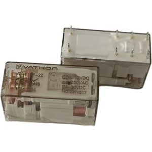VT-115F-2Z-12VDC / Vatkon 12V, 8A Çift Kontak (8 Pinli)  Röle