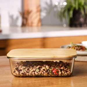 Naturel 1520 ml Borosilikat Saklama Kabı