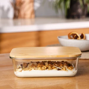 Naturel 1050 ml Borosilikat Saklama Kabı