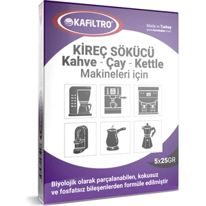 Kahve Makinesi Kireç Çözücü 5X25 gr