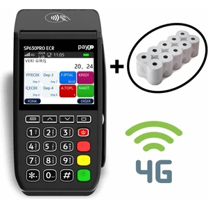 SP630PRO Yeni Nesil Yazarkasa Pos (Yeni PRO Versiyon, 4G Çekim Gücü, Temazsız ve Kare Kod Desteği)