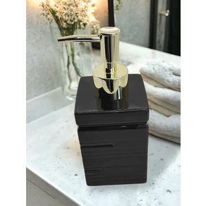 Box Lüks Porselen Banyo Mutfak Sıvı Sabunluk Bulaşık Deterjanlık Gold Altın Kapak