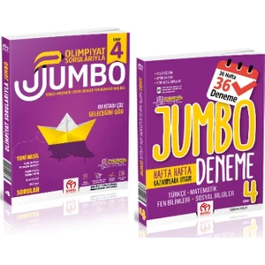 Kolektif Kitap Model Eğitim Yayınları 4. Sınıf Olimpiyat Sorularıyla Jumbo + Tüm Dersler Deneme (2 Kitap)