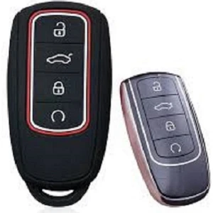 Oto Tuning Chery Tiggo 8 Pro & Omoda 5 Silikon Anahtar Kılıfı Siyah (1ADET)