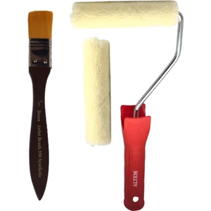 Desen Artist 10CM Kadife Rulo 2li+Desen Ipek Zemin Fırça 1 Inc