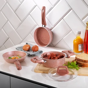 Piccola Derin Tencere 14CM+TAVA14+KAÇEROLA14CM-4 Parça