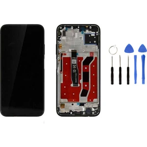 Telefon Kulübesi Huawei P40 Lite Çıtalı Uyumlu LCD Ekran Dokunmatik Siyah