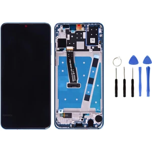 Telefon Kulübesi Huawei P30 Lite 48MP Çıtalı Uyumlu LCD Ekran Dokunmatik Mavi