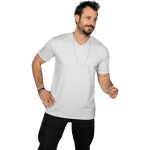 Aşırı Terleme Önleyici V Yaka T-Shirt, Ter Sızdırmaz, Çift Katmanlı