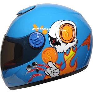 Mts SY118 Çocuk Kaskı Skull Blue